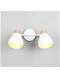 Regleta de 2 focos de techo VALENTIN orientables, bombilla excl. 2x E14 max. 10W IP20 Blanco