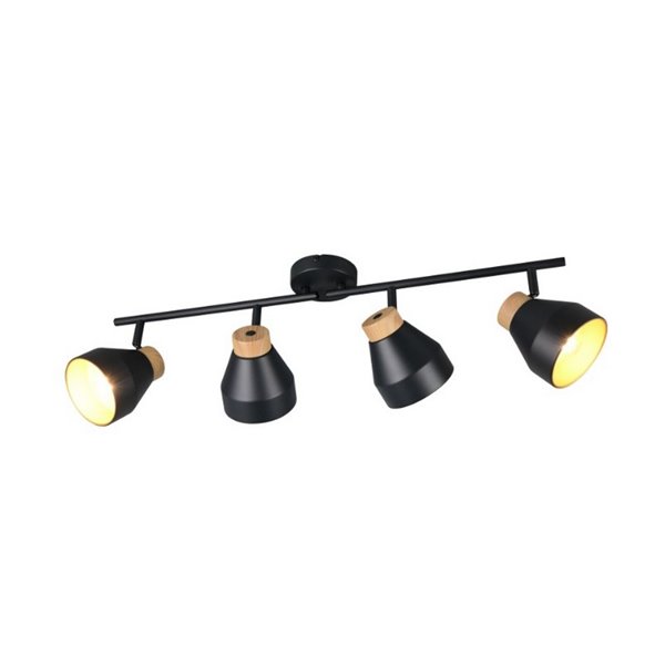 Regleta de 4 focos orientables para techo o pared VALENTIN bombilla excl. 4x E14 max. 10W IP20