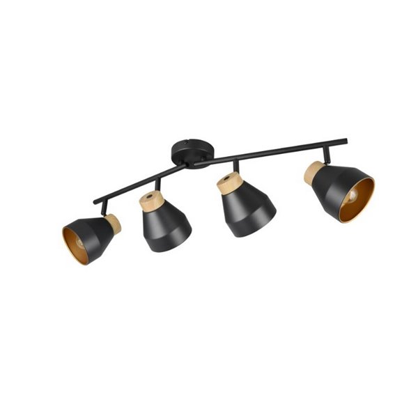 Regleta de 4 focos orientables para techo o pared VALENTIN bombilla excl. 4x E14 max. 10W IP20