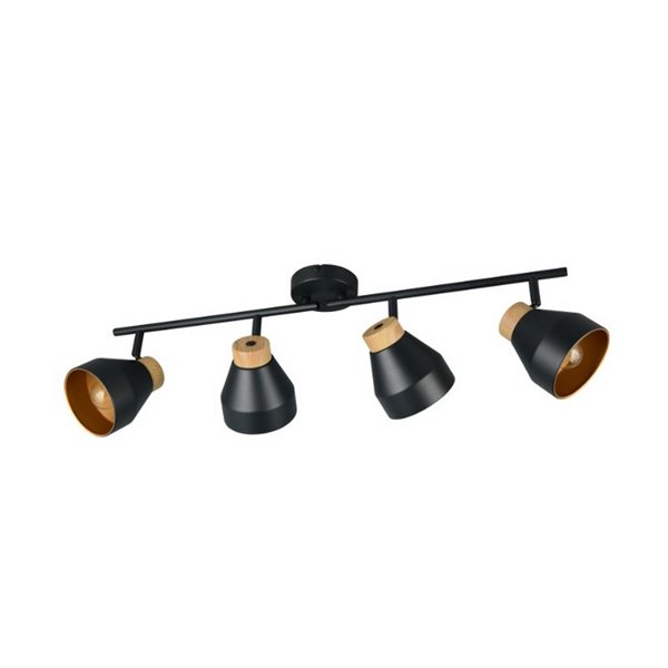 Regleta de 4 focos orientables para techo o pared VALENTIN bombilla excl. 4x E14 max. 10W IP20