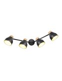Regleta de 4 focos orientables para techo o pared VALENTIN bombilla excl. 4x E14 max. 10W IP20