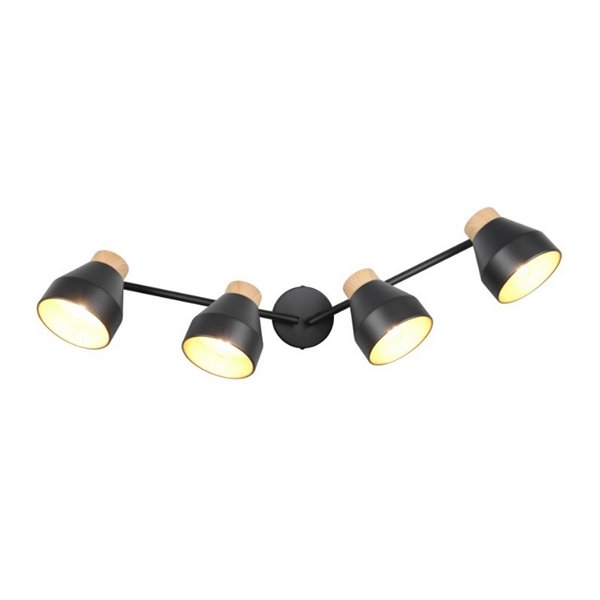 Regleta de 4 focos orientables para techo o pared VALENTIN bombilla excl. 4x E14 max. 10W IP20