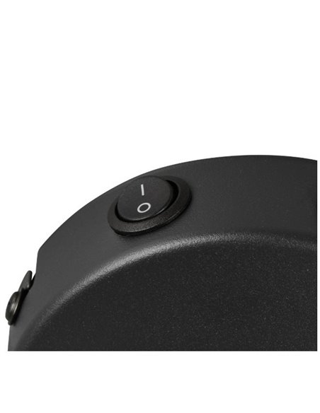 Holofote ajustável de parede ou teto VALENTIN com interruptor integrado, lâmpada excl. 1x E14 máx. 10 W IP20