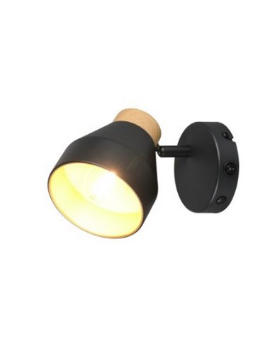 Holofote ajustável de parede ou teto VALENTIN com interruptor integrado, lâmpada excl. 1x E14 máx. 10 W IP20