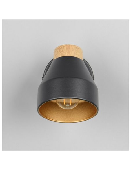 Foco de pared o techo orientable VALENTIN con interruptor integrado bombilla excl. 1x E14 max. 10W IP20