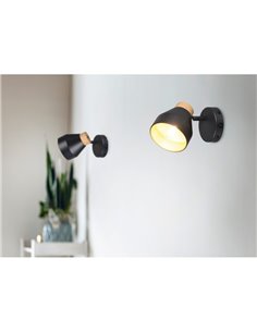 Holofote ajustável de parede ou teto VALENTIN com interruptor integrado, lâmpada excl. 1x E14 máx. 10 W IP20 2