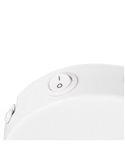 Foco de pared o techo orientable VALENTIN con interruptor integrado bombilla excl. 1x E14 max. 10W IP20 Blanco