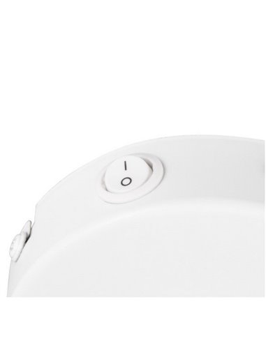 Spot mural ou plafonnier orientable VALENTIN avec interrupteur intégré, ampoule exclue. 1x E14 max. 10W IP20 Blanc