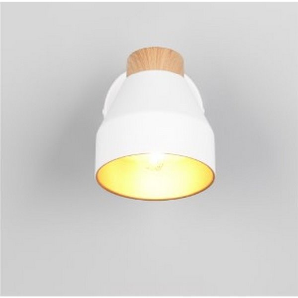 Foco de pared o techo orientable VALENTIN con interruptor integrado bombilla excl. 1x E14 max. 10W IP20 Blanco