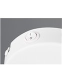 Spot mural ou plafonnier orientable VALENTIN avec interrupteur intégré, ampoule exclue. 1x E14 max. 10W IP20 Blanc