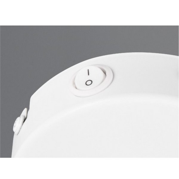 Foco de pared o techo orientable VALENTIN con interruptor integrado bombilla excl. 1x E14 max. 10W IP20 Blanco