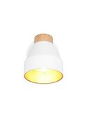 Foco de pared o techo orientable VALENTIN con interruptor integrado bombilla excl. 1x E14 max. 10W IP20 Blanco