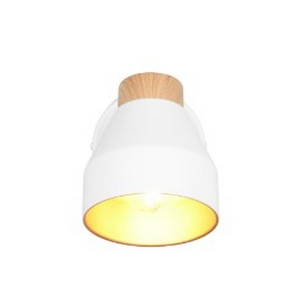 Foco de pared o techo orientable VALENTIN con interruptor integrado bombilla excl. 1x E14 max. 10W IP20 Blanco