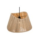 Lámpara de techo pantalla de yute natural VALERIE altura regulable bombilla excl. 1x E27 max. 40W IP20