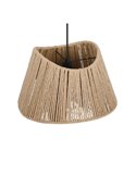 Plafonnier VALERIE avec abat-jour en jute naturel, hauteur réglable, ampoule exclue. 1x E27 max. 40 W IP20