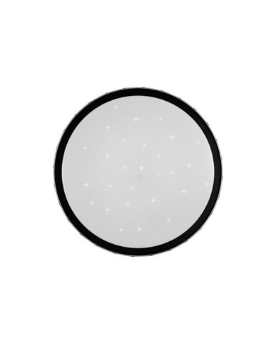 Plafón de techo LED redondo Ø39cm VARDA efecto estrella y regulable 24W 2500lm, 2700 - 6500K IP20