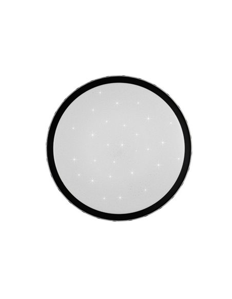 Luminária de teto LED redonda Ø39cm VARDA efeito estrela e regulável 24W 2500lm, 2700 - 6500K IP20