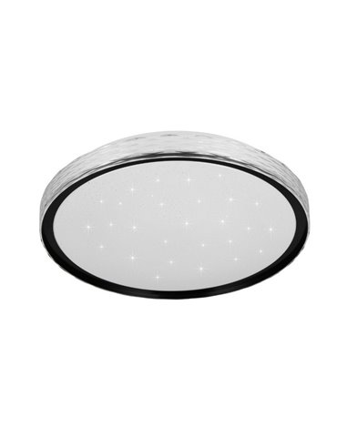 Plafón de techo LED redondo Ø39cm VARDA efecto estrella y regulable 24W 2500lm, 2700 - 6500K IP20