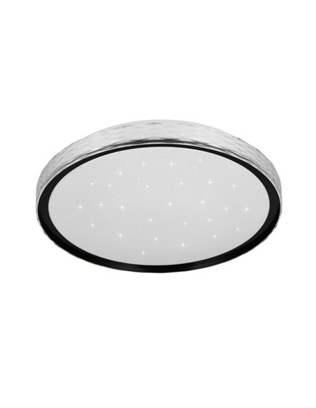 Plafonnier LED rond Ø39cm VARDA effet étoile et dimmable 24W 2500lm, 2700 - 6500K IP20
