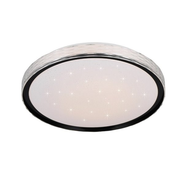Plafonnier LED rond Ø39cm VARDA effet étoile et dimmable 24W 2500lm, 2700 - 6500K IP20