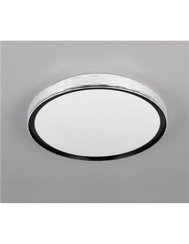 Plafón de techo LED redondo Ø39cm VARDA efecto estrella y regulable 24W 2500lm, 2700 - 6500K IP20