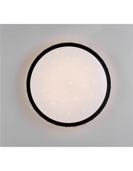 Luminária de teto LED redonda Ø39cm VARDA efeito estrela e regulável 24W 2500lm, 2700 - 6500K IP20