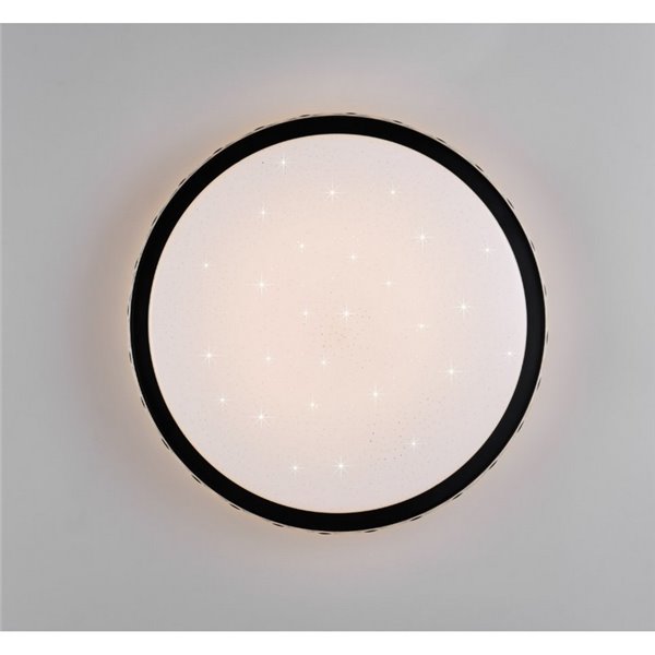 Plafón de techo LED redondo Ø39cm VARDA efecto estrella y regulable 24W 2500lm, 2700 - 6500K IP20