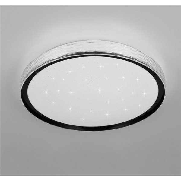 Plafonnier LED rond Ø39cm VARDA effet étoile et dimmable 24W 2500lm, 2700 - 6500K IP20