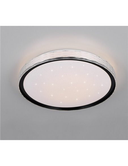 Plafonnier LED rond Ø39cm VARDA effet étoile et dimmable 24W 2500lm, 2700 - 6500K IP20