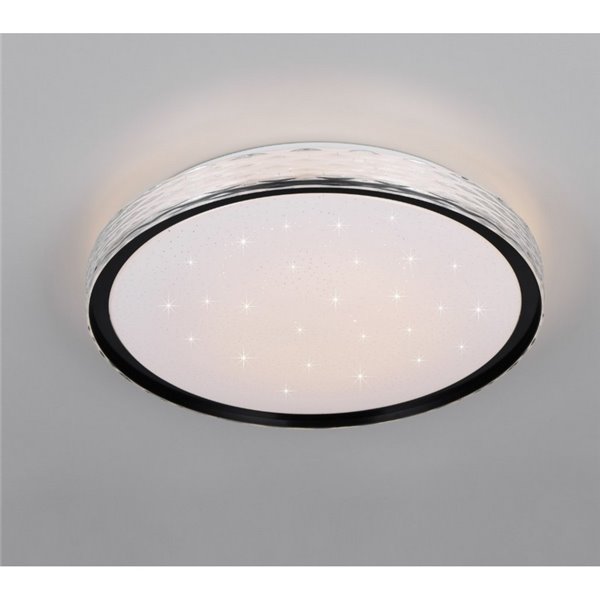 Luminária de teto LED redonda Ø39cm VARDA efeito estrela e regulável 24W 2500lm, 2700 - 6500K IP20