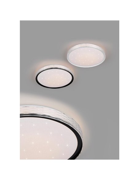 Plafonnier LED rond VARDA Ø39cm fonction mémoire et dimmable 24W 2500lm, 2700 - 6500K IP20