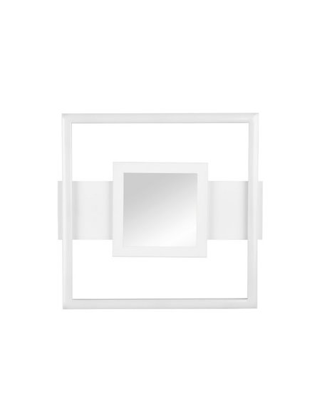 Plafonnier LED carré WHEELER 16W 2000lm, blanc neutre 4000K, IP20.