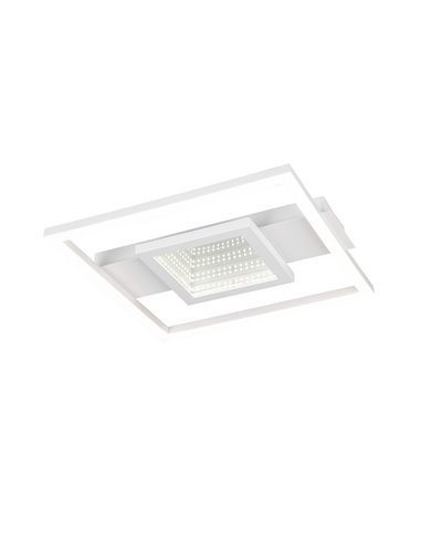Plafón de techo LED cuadrado WHEELER 16W 2000lm luz blanco neutro 4000K IP20 Blanco