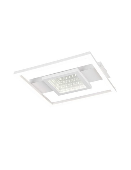 Plafón de techo LED cuadrado WHEELER 16W 2000lm luz blanco neutro 4000K IP20 Blanco