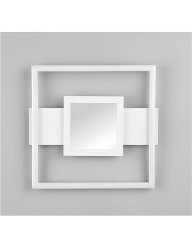 Luminária de teto LED quadrada WHEELER 16W 2000lm, branco neutro 4000K, IP20.