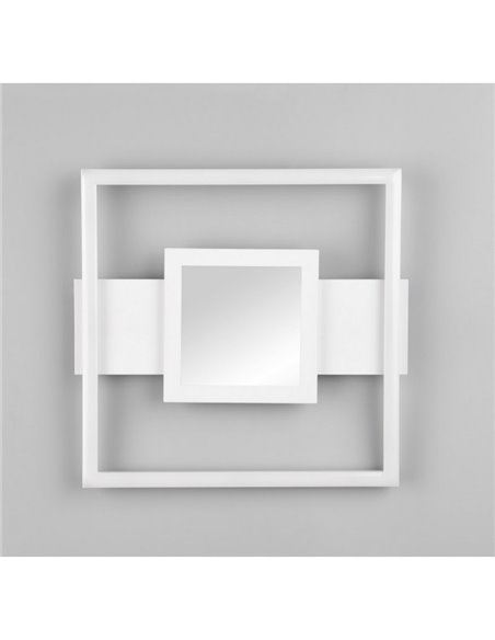 Plafón de techo LED cuadrado WHEELER 16W 2000lm luz blanco neutro 4000K IP20 Blanco