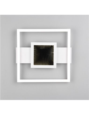 Plafonnier LED carré WHEELER 16W 2000lm, blanc neutre 4000K, IP20.