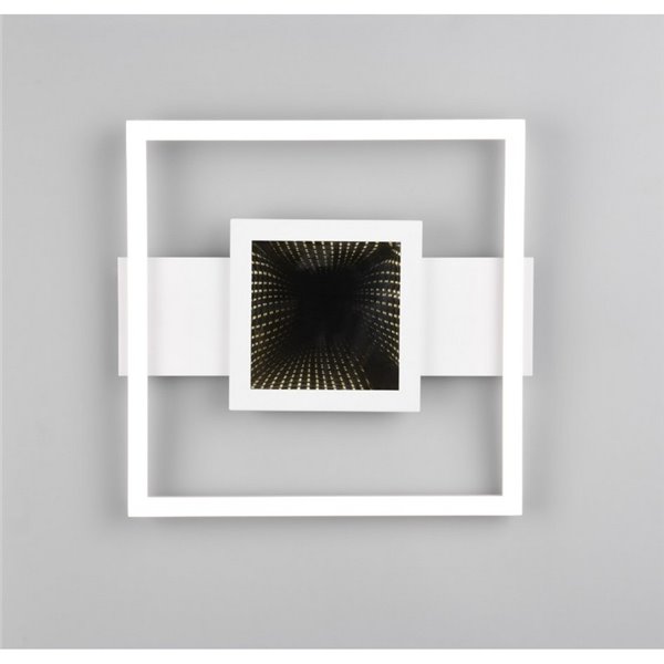 Plafonnier LED carré WHEELER 16W 2000lm, blanc neutre 4000K, IP20.