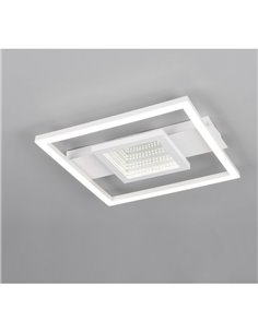 Plafón de techo LED cuadrado WHEELER 16W 2000lm luz blanco neutro 4000K IP20 Blanco 2