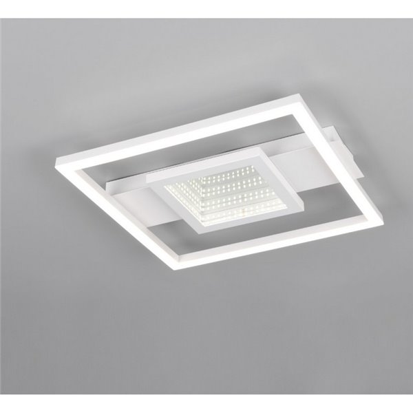 Plafonnier LED carré WHEELER 16W 2000lm, blanc neutre 4000K, IP20.