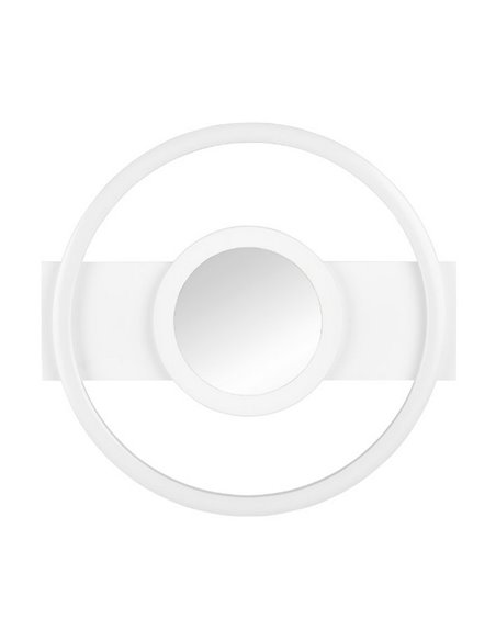 Plafonnier LED WHEELER, rond, 16W, 2000lm, lumière blanc neutre, 4000K, IP20. Blanc