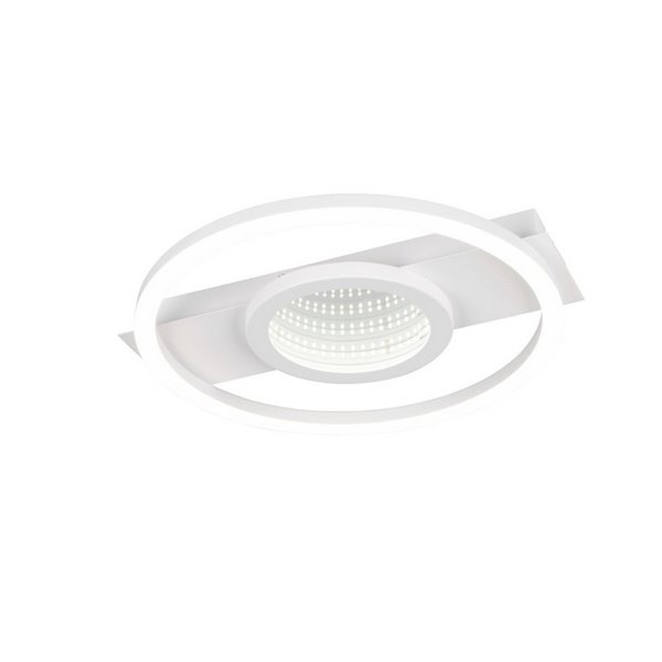 Plafonnier LED WHEELER, rond, 16W, 2000lm, lumière blanc neutre, 4000K, IP20. Blanc