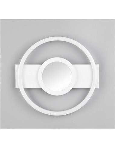 Plafonnier LED WHEELER, rond, 16W, 2000lm, lumière blanc neutre, 4000K, IP20. Blanc