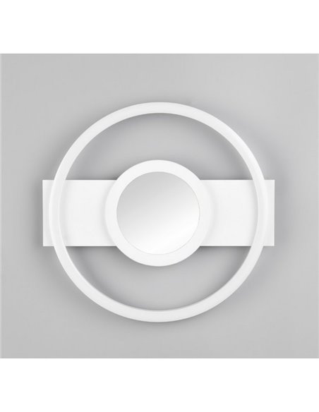 Plafonnier LED WHEELER, rond, 16W, 2000lm, lumière blanc neutre, 4000K, IP20. Blanc