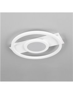 Plafonnier LED WHEELER, rond, 16W, 2000lm, lumière blanc neutre, 4000K, IP20. Blanc 2