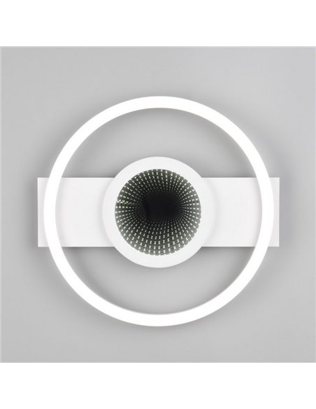 Plafonnier LED WHEELER, rond, 16W, 2000lm, lumière blanc neutre, 4000K, IP20. Blanc