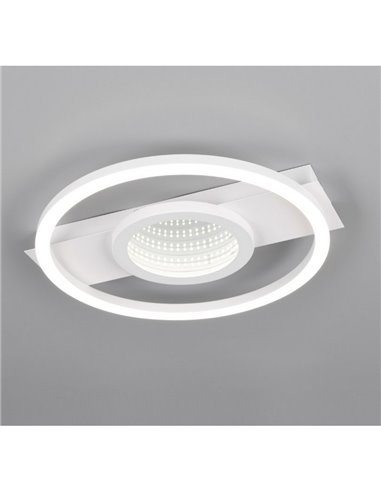 Luminária de teto LED WHEELER, redonda, 16 W, 2000 lm, luz branca neutra, 4000 K, IP20. Branco