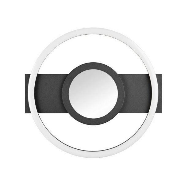 Plafón de techo LED redondo WHEELER 16W 2000lm luz blanco cálido 3000K IP20 Negro