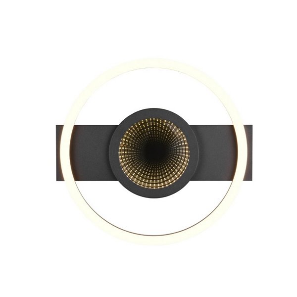 WHEELER 16W 2000lm luminária de teto LED redonda, branco quente 3000K, IP20, preto