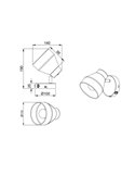 Foco de pared o techo orientable VALENTIN con interruptor integrado bombilla excl. 1x E14 max. 10W IP20 Blanco
